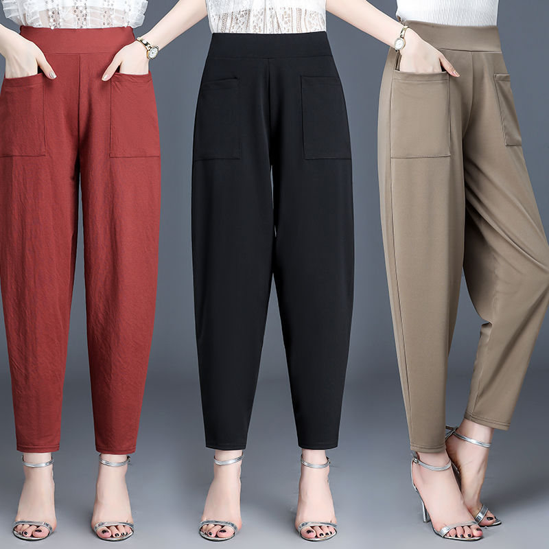 Nine-point Harem Pants Women Casual Thin Bloomers