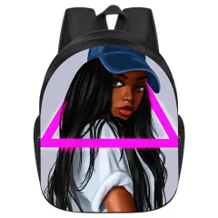 African Girl School Bag Primary And Secondary School Students Backpack African Girl - Style31-One Size - View 1