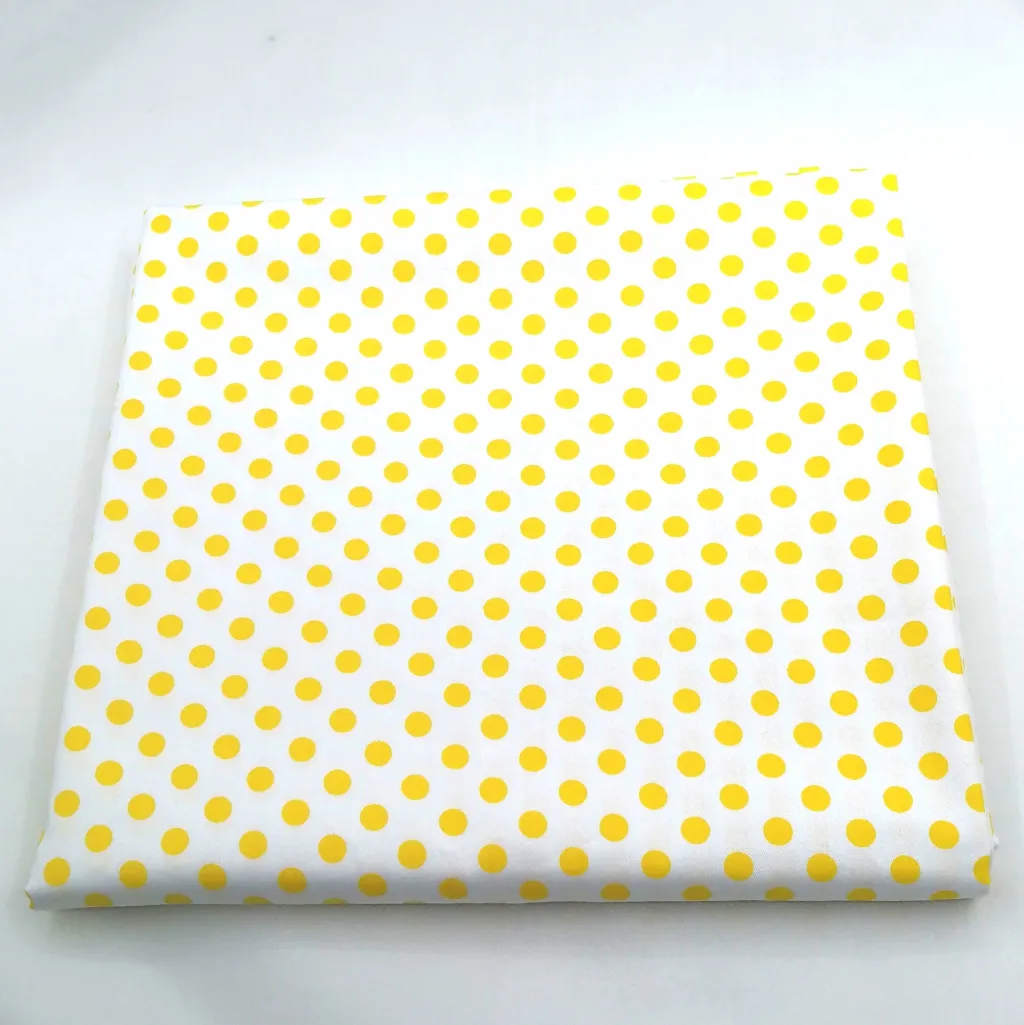 Cotton Twill Printed Fabric Handmade Patchwork Plaid Polka Dot Stripes Cotton - No5 Meter