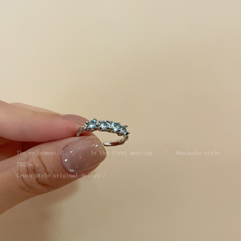 Bague Zircon Bleu Femme — Élégance et Style Assuré - image 8