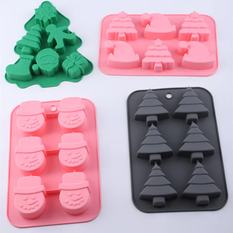 Christmas Silicone 6 Square Shaped Yi DIY Baking