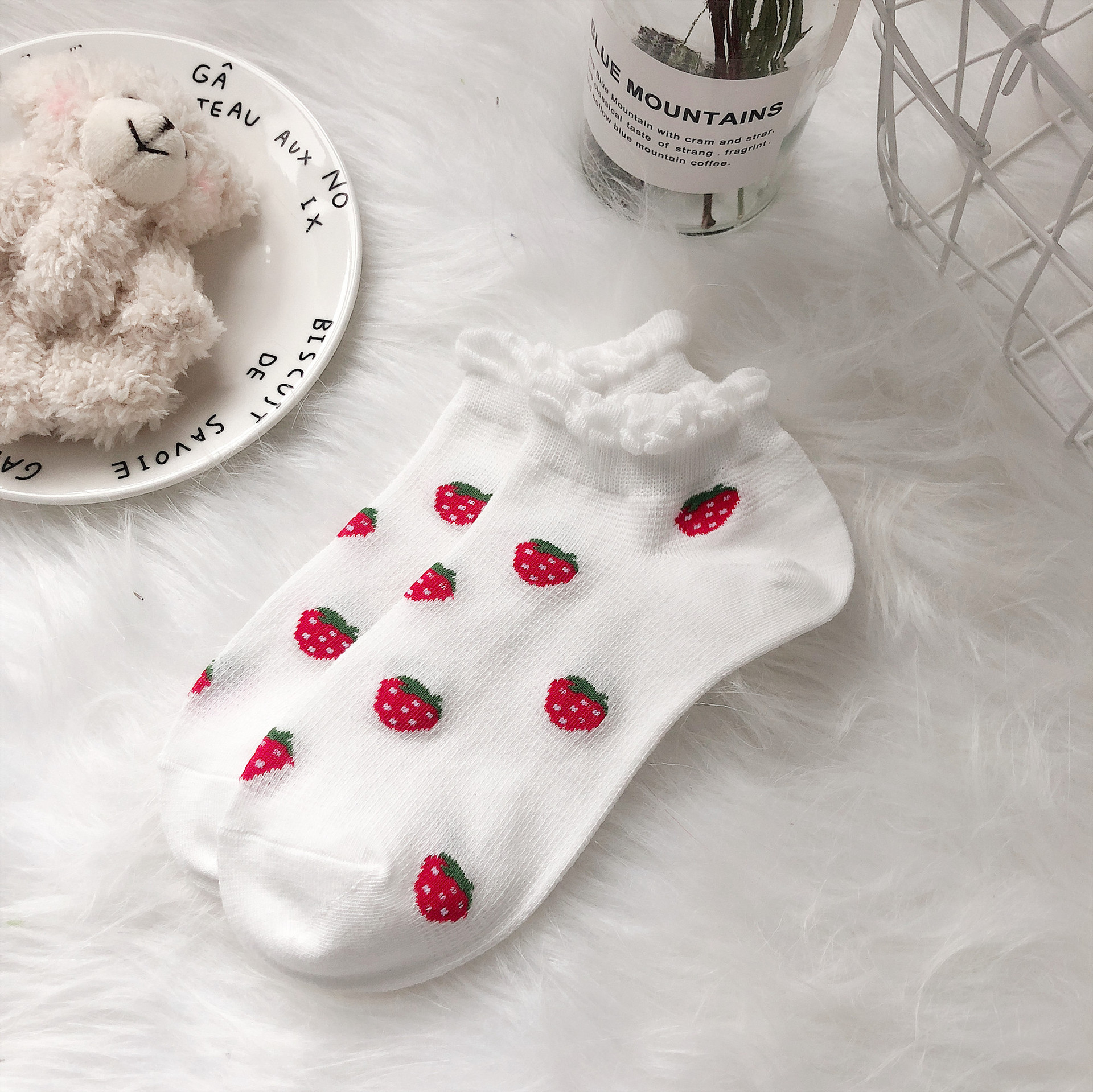 Title 9, Bubble Mouth Small Floral Socks