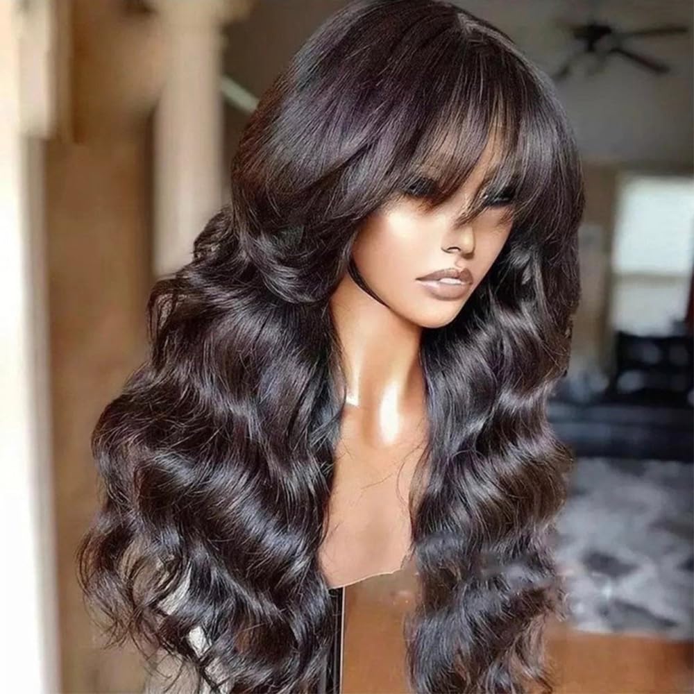 Full Machine Made Wig Body Wave Natural Color Density — foto 3