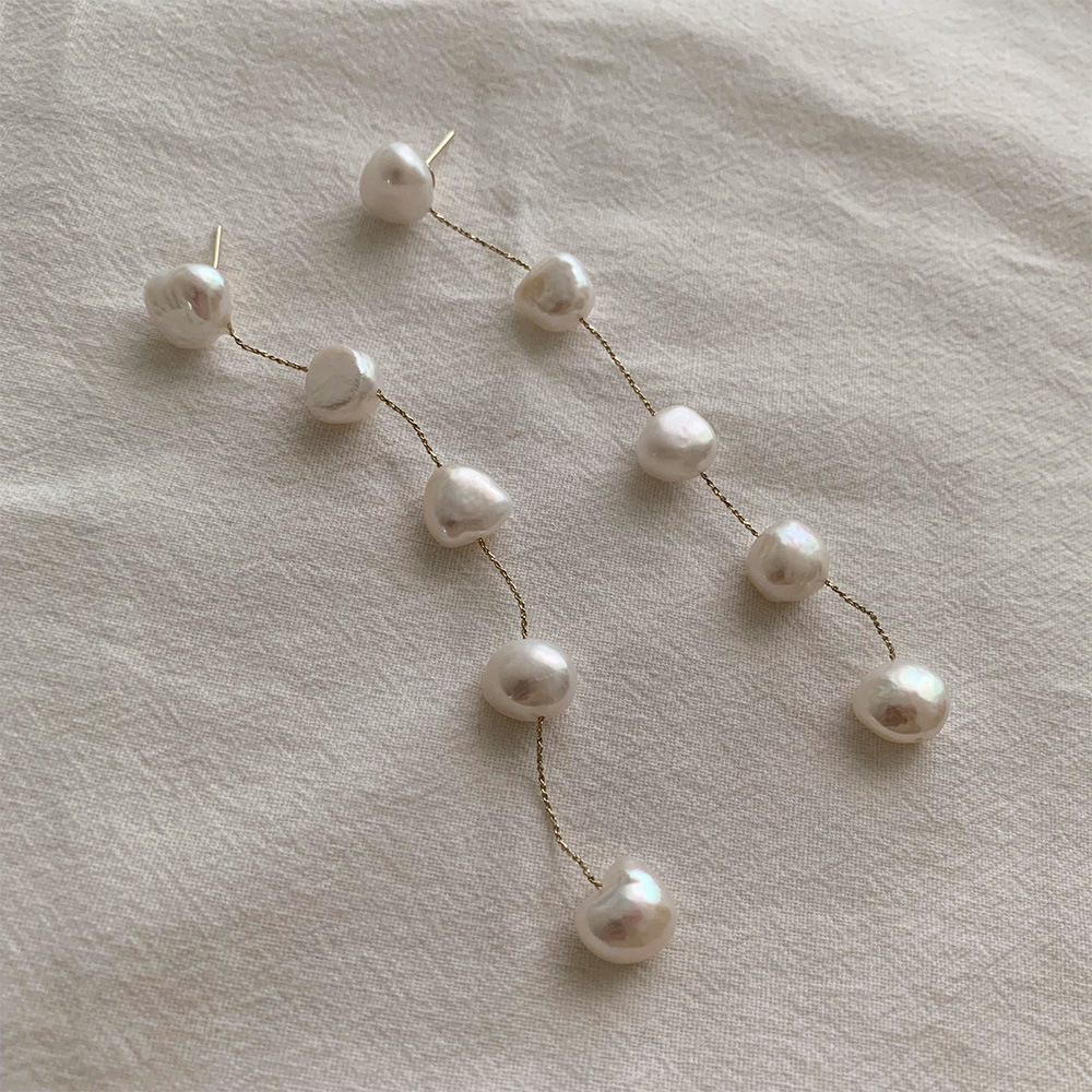 Women's Fashion Pearl Tassel Earrings