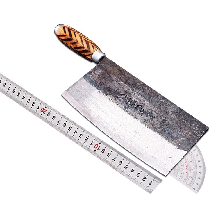 Traditional Iron Kitchen Knife High Carbon Manganese Steel Blade
