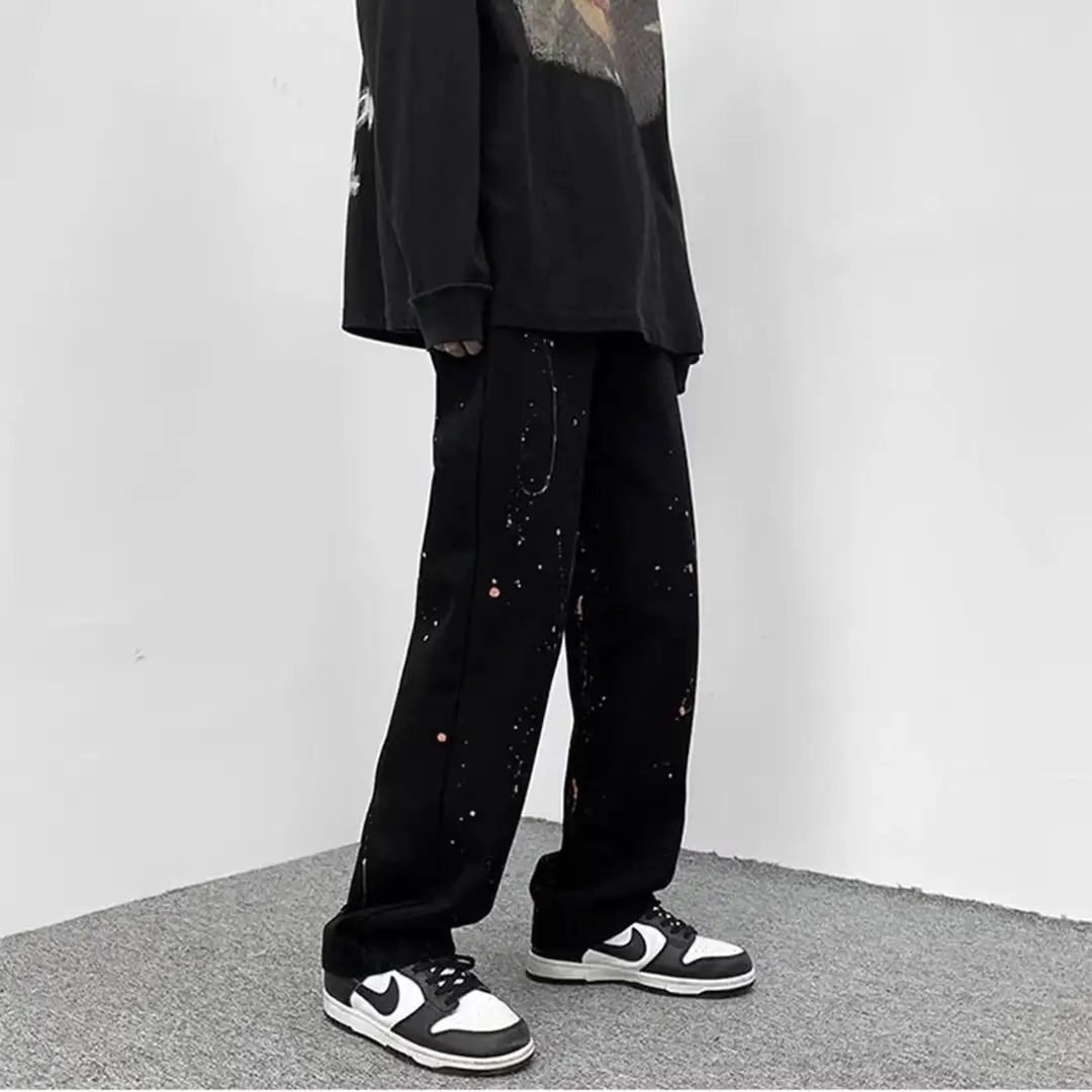 Design Sense Of Minority Speckled Jeans American Retro