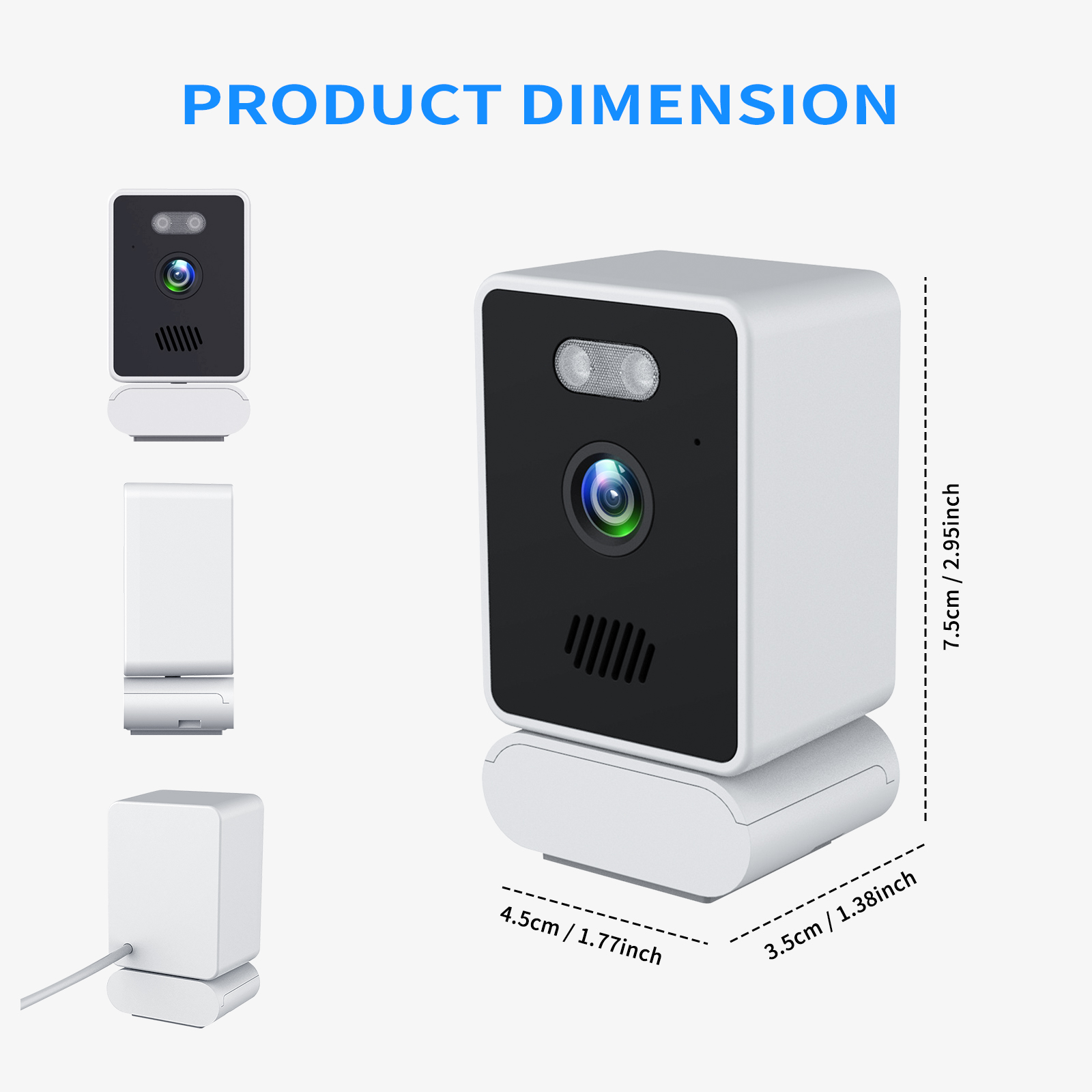 Window-Specific Security Camera, HD Night Vision USB Powered, Mobile Remote Window View, No Wiring Easy Install Home Security Cam