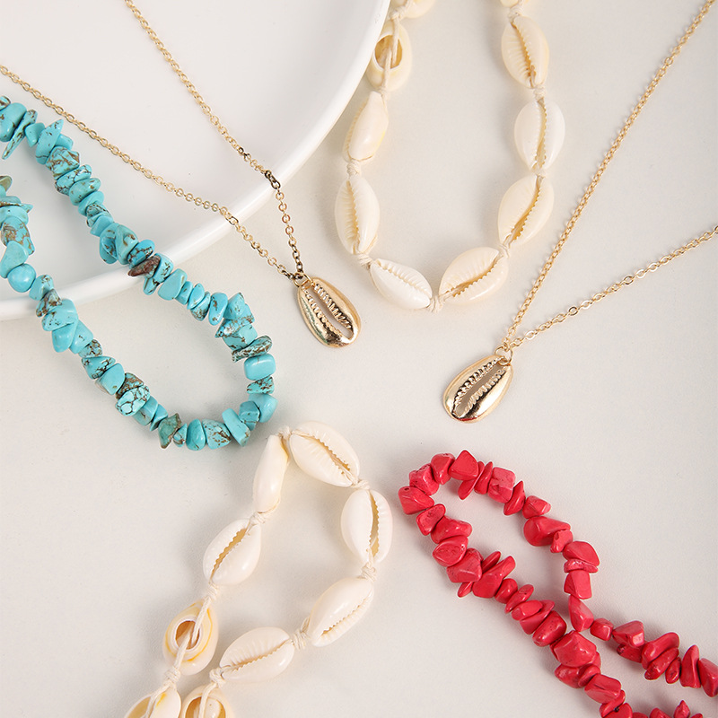 Women's Fashion Irregular Crushed Stone Necklace