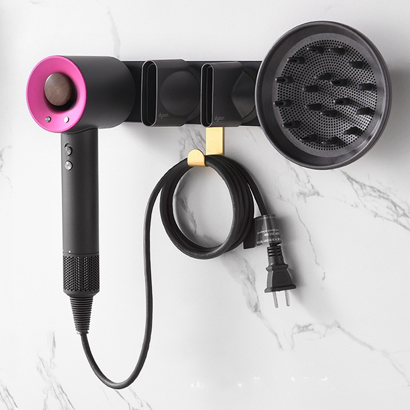 Hair Dryer Bracket Wall-mounted Storage Rack Free Punch