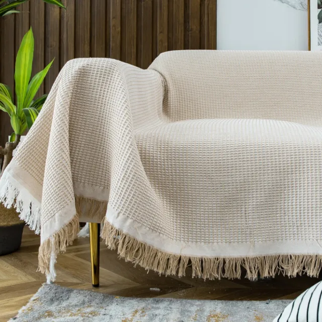 Cover Sofa Towel Universal Single Net Red Dust Cover Khaki Honeycomb - Shop at LoveMi