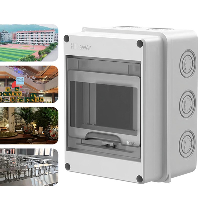 5 Way Waterproof Garage Shed Camper Van Caravan Consumer Unit Fuse Box NEW — image 8