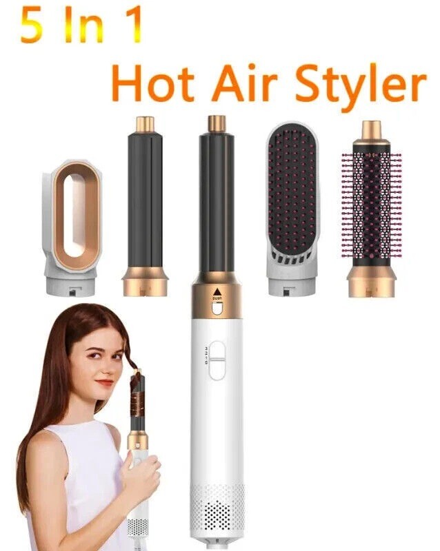 5in1 Electric Hair Dryer Blow Curler Set Detachable Styler Air Brush Salon — image 12