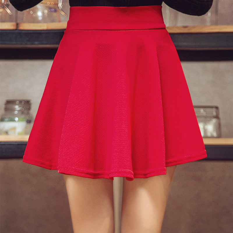 The Korean Version Of The Sun Dress Is Lined With Pleated Skirts Red - Shop at LoveMi