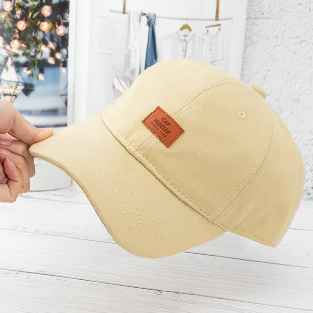 Men's And Women's Fashionable And Simple Cotton Soft Top Baseball Hat Khaki - Shop at LoveMi