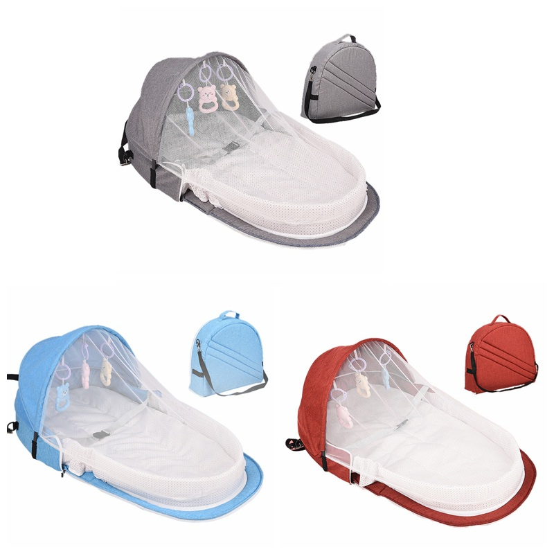 Title 4, Baby Travel Bed with Sun Protection Mosquito Ne...