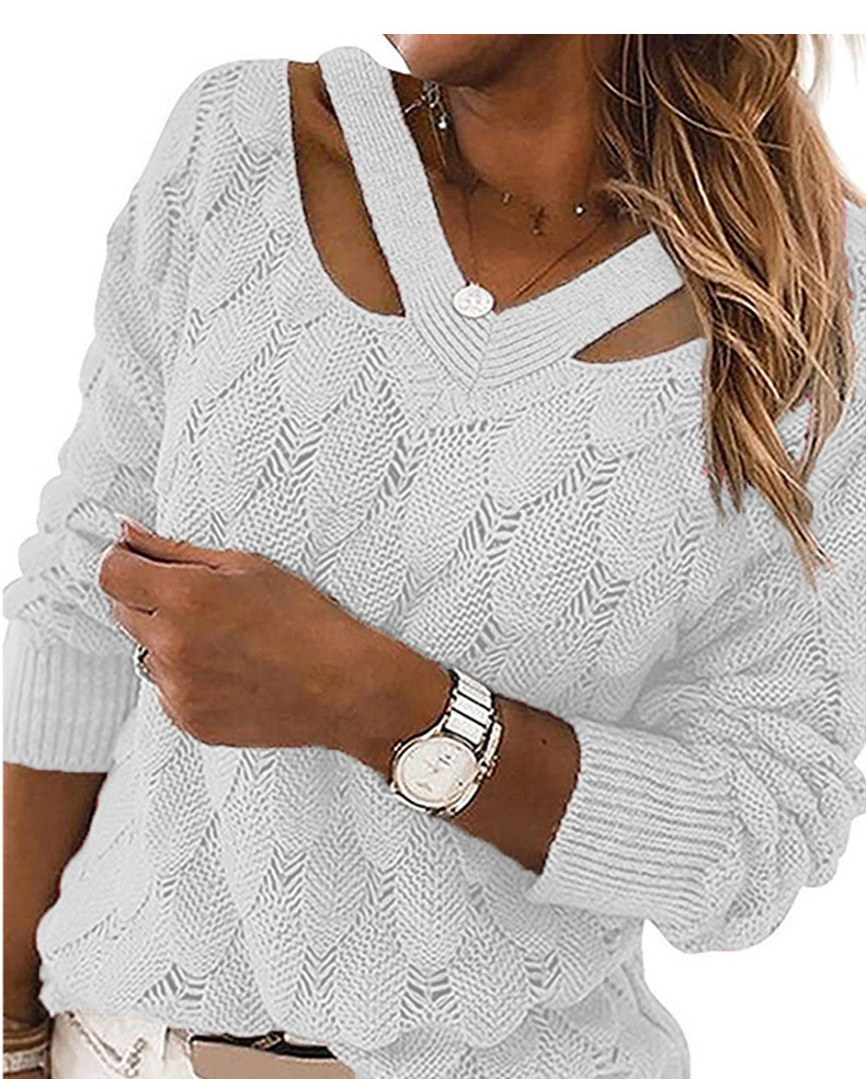 Title 4, Womens Knit Sweater V-neck Strapless Sweater