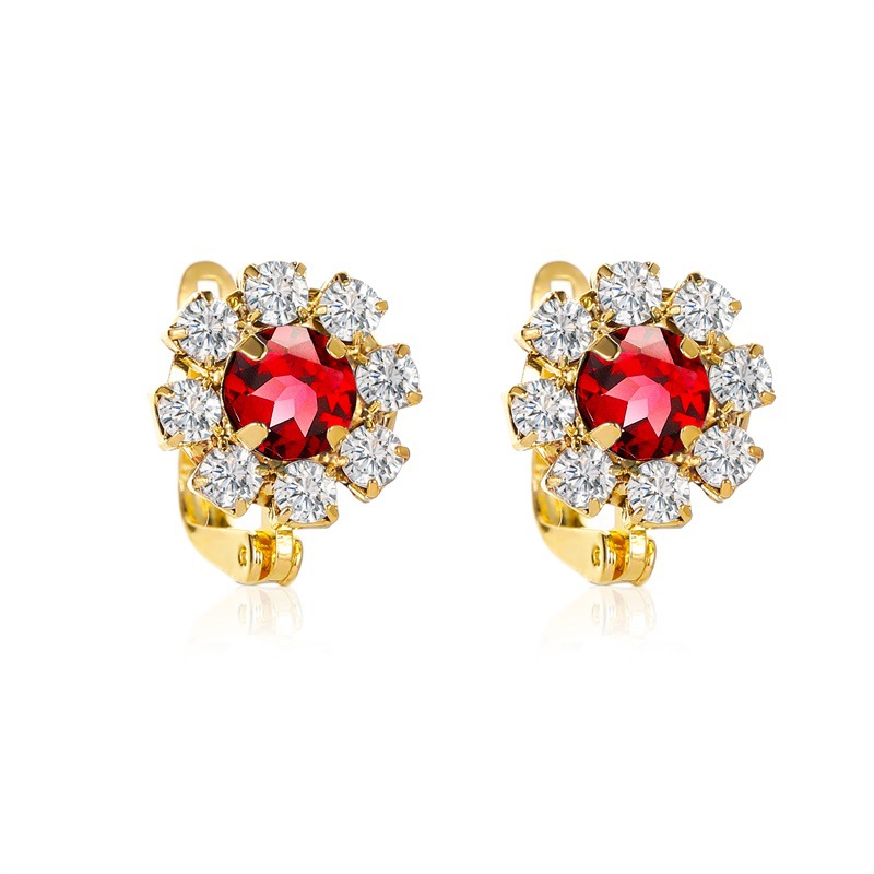 Earrings Fashion Full Diamond Earrings Women Temperament