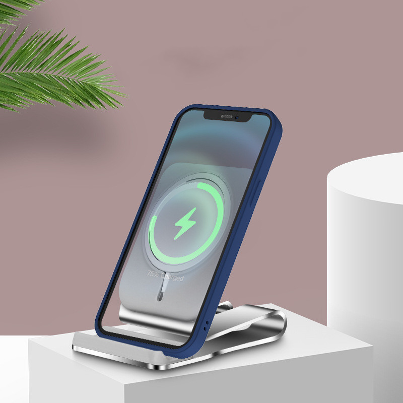 Compatible with Apple , Magnetic Wireless Charging Desktop Phone Holder - Image 4