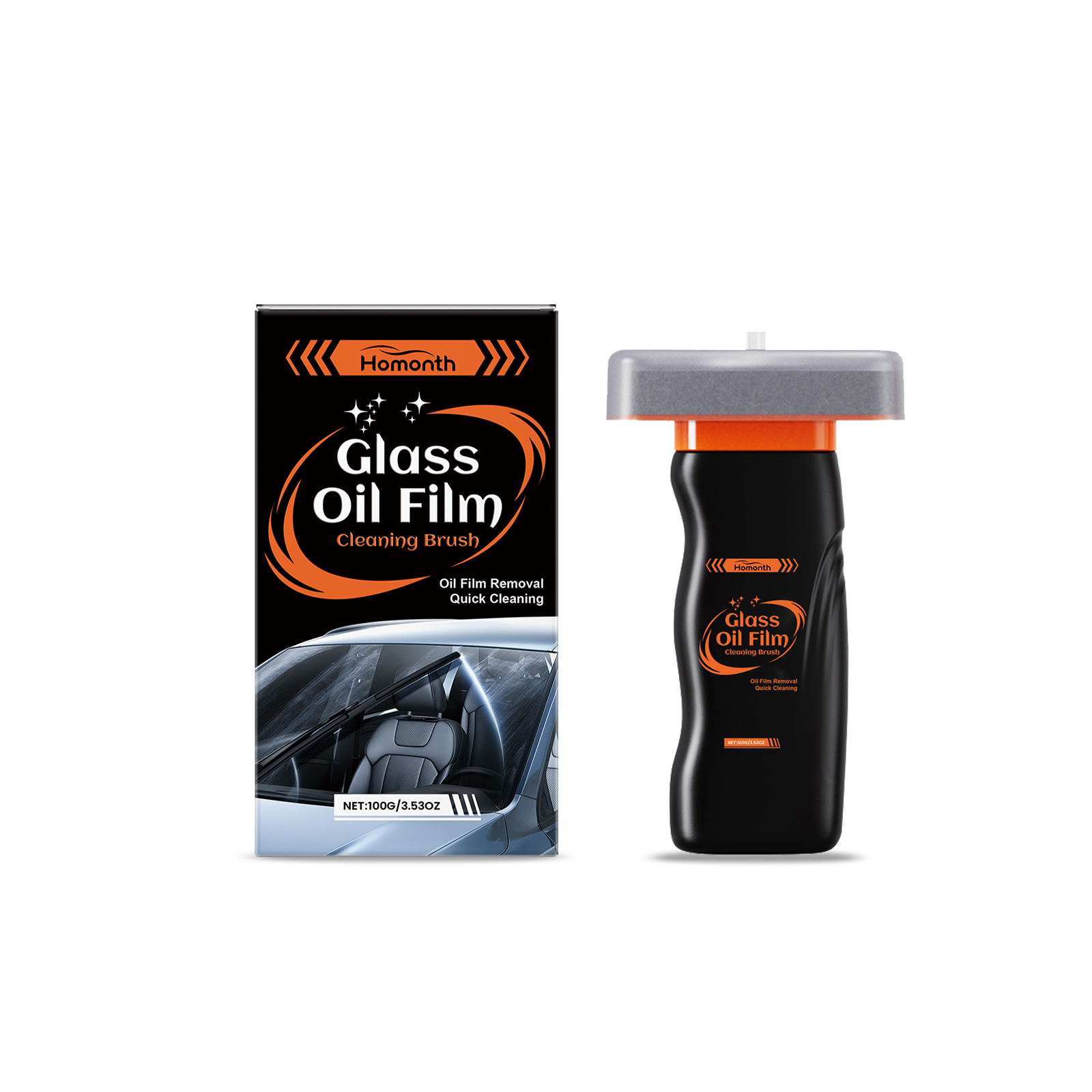 Glass Oil Film Cleaning Brush 1 00g 1box