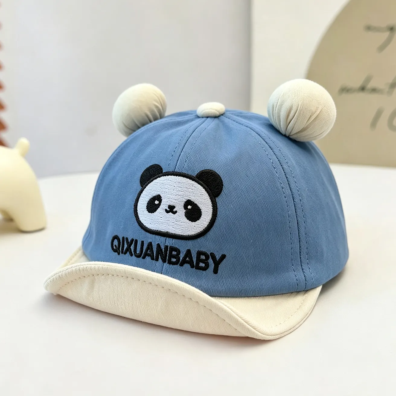 Summer Boys And Girls' Embroidered Panda Letter