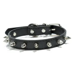 Studded Fashionable Durable High-quality Best-selling Dog Collar Trendy Popular Pet Product Spiked Protective Comfortable Sturdy - Black - View 1