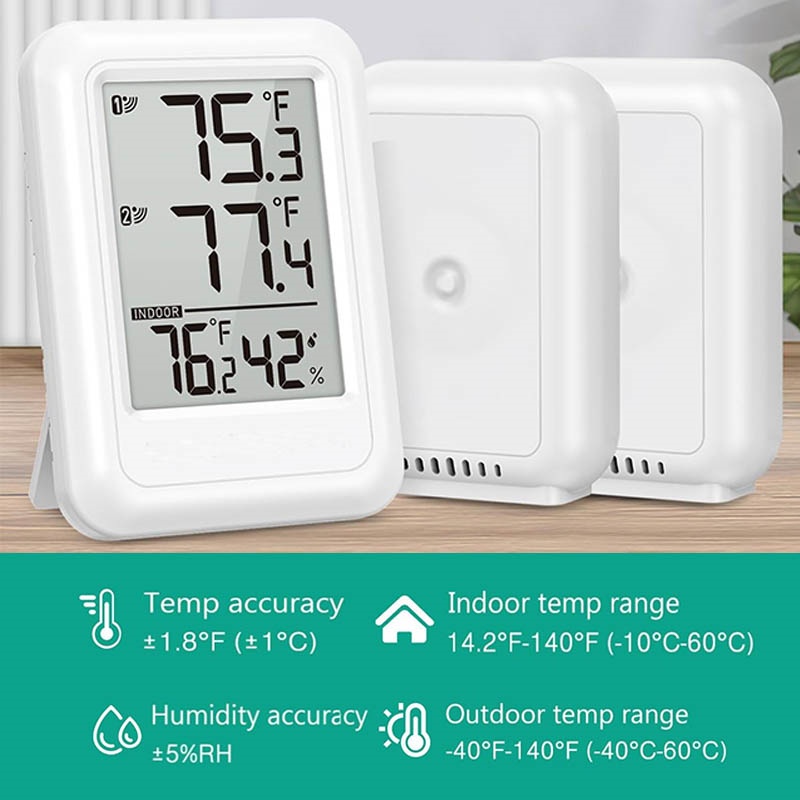 Hygrometer , LCD Screen Temperature Humidity Monitor Meter