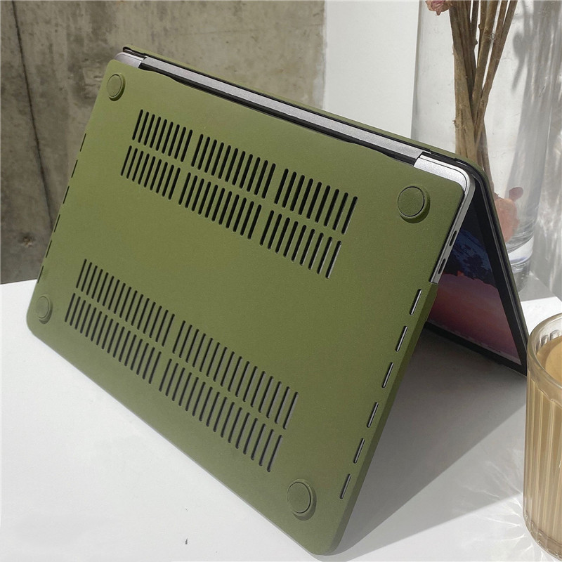 MacBook Notebook Protective Shell Quicksand Army Green — foto 3