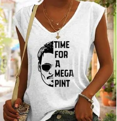 Printed Loose Casual Sleeveless Vest Bxn69 - Shop at LoveMi