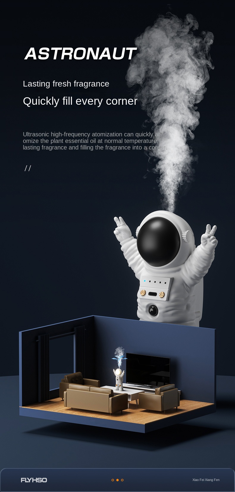 Title 4, Astronaut Perfume Aroma Diffuser 50ML Electric ...