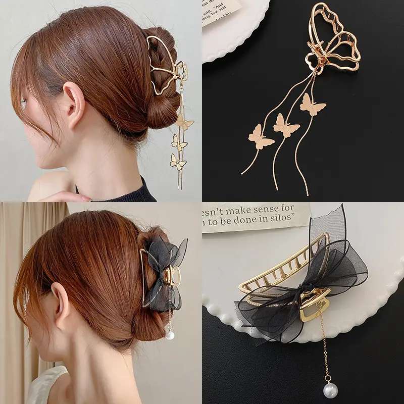 Shark Clip Hair Headdress At The Back Of The Hair Clip