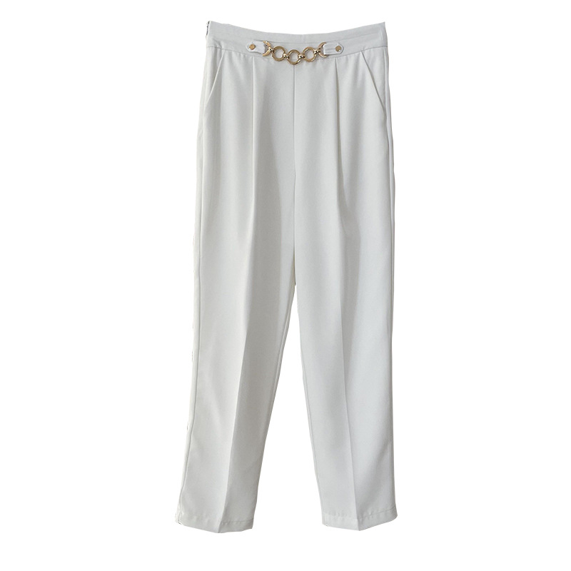 High-waisted, Slim, Fashionable, Commuter Suit Pants