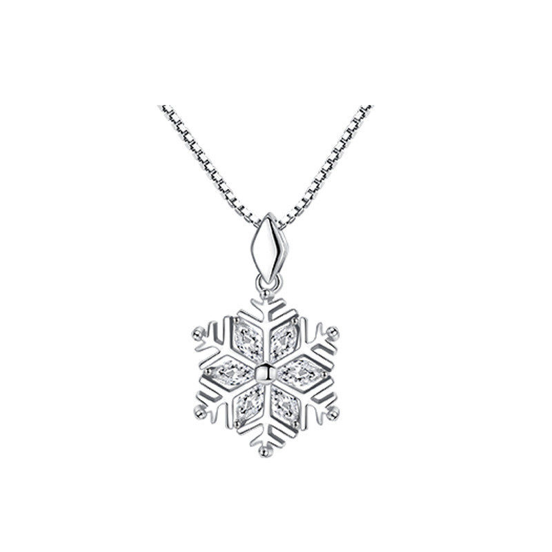 Snowflake Christmas Fashion Diamond Clavicle Chain