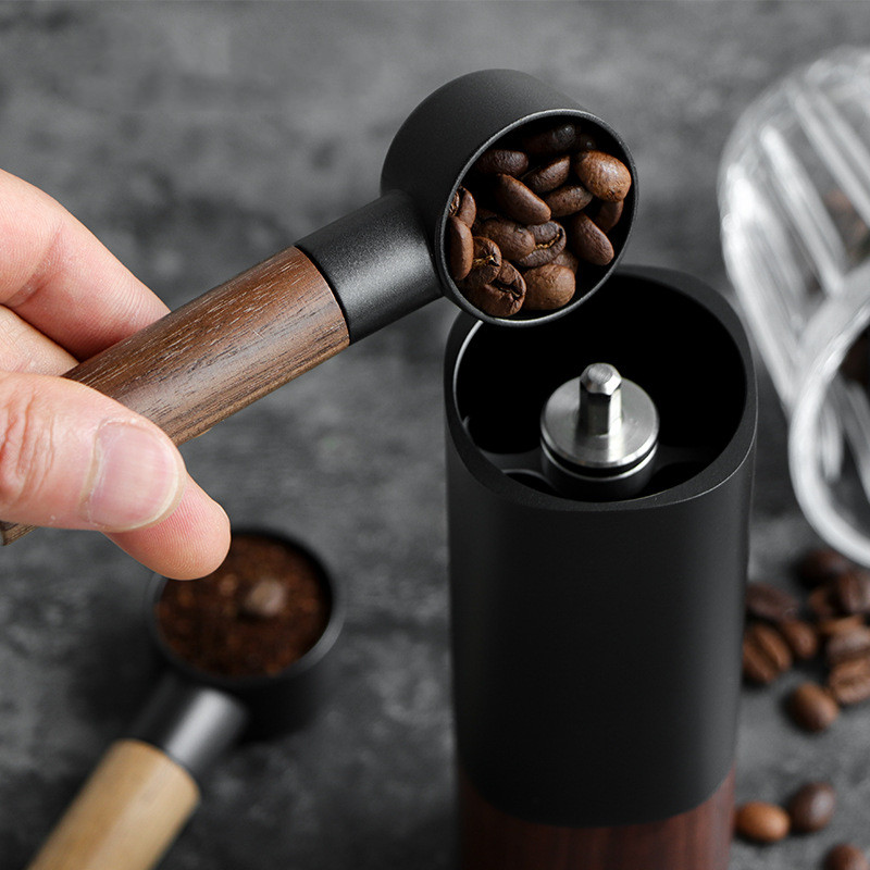 Coffee spoon measuring spoon bean scoop with solid wood