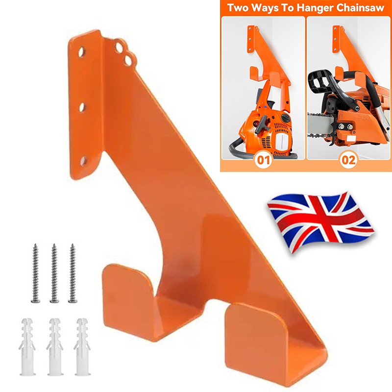 Heavy Duty Chainsaw Wall Mount Holder Steel Chainsaw Hanger
