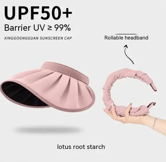 Summer UV Protection Sunshade Shell like Bonnet Pink - Shop at LoveMi
