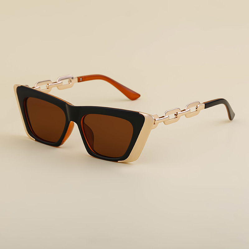 Title 19, Chain Small Frame Sunglasses Personality Cat Eyes