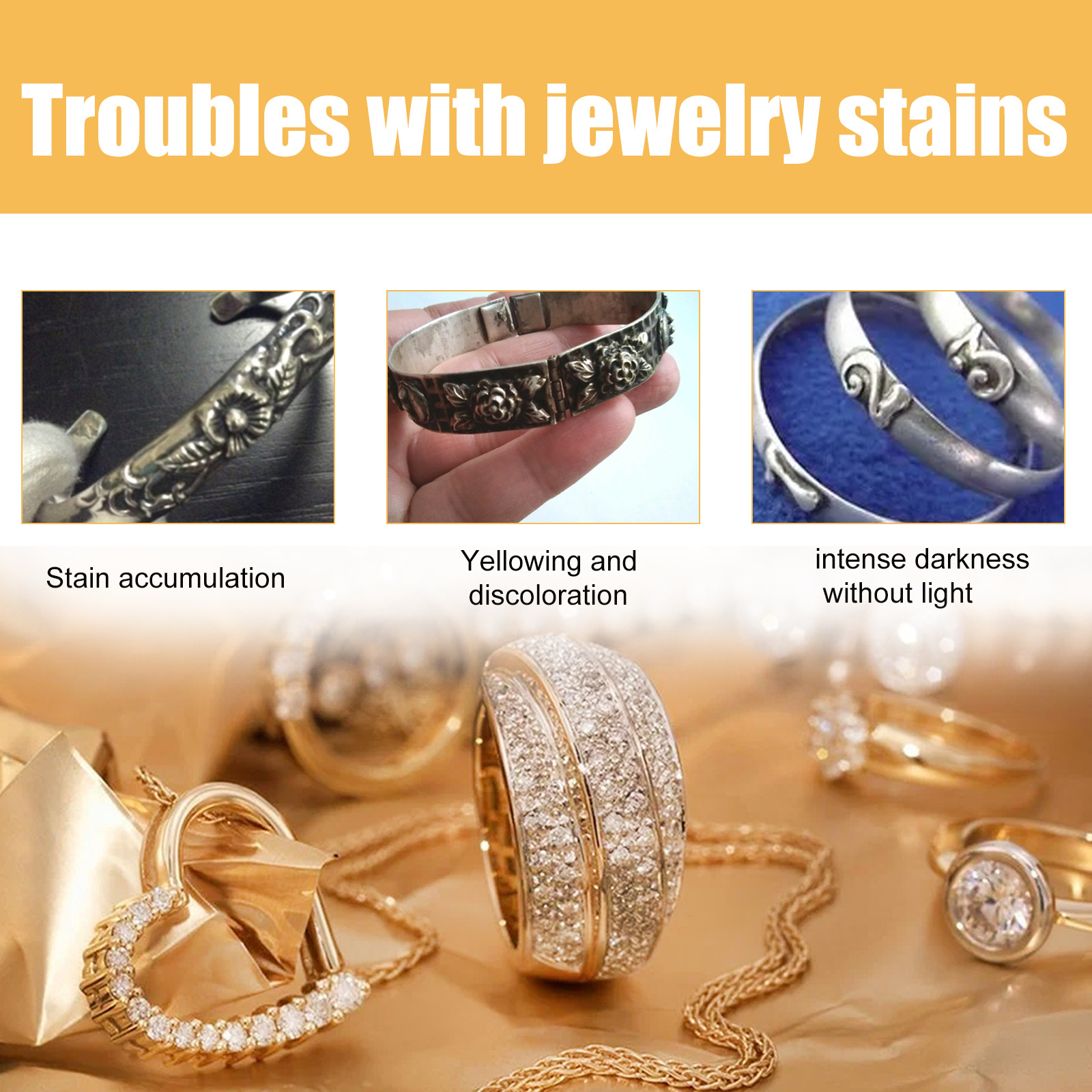 Jewelry Cleaning Solution Jewelry Maintenance Decontamination Cleaning - Image 7