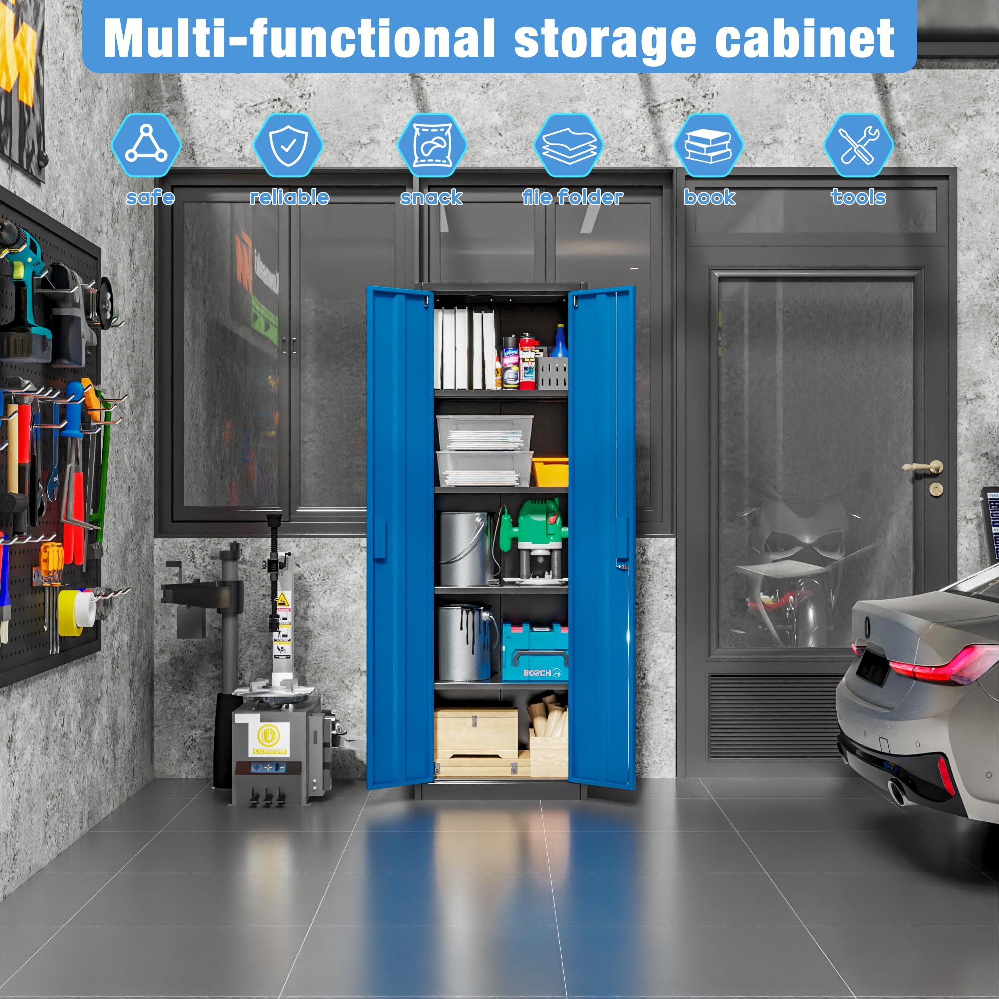 Armoire de rangement de garage en métal – Image 9