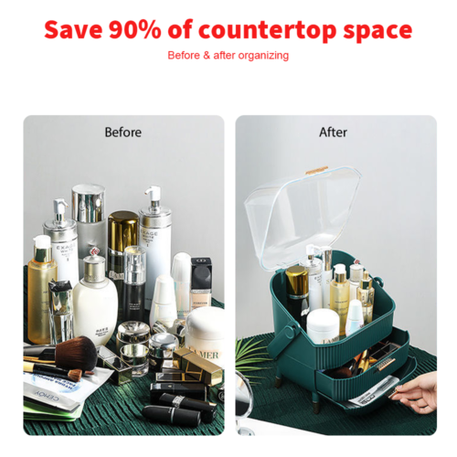 Cosmetic Makeup Organiser Case Box Beauty Skin Care Jewellery Storage Dustproof 5