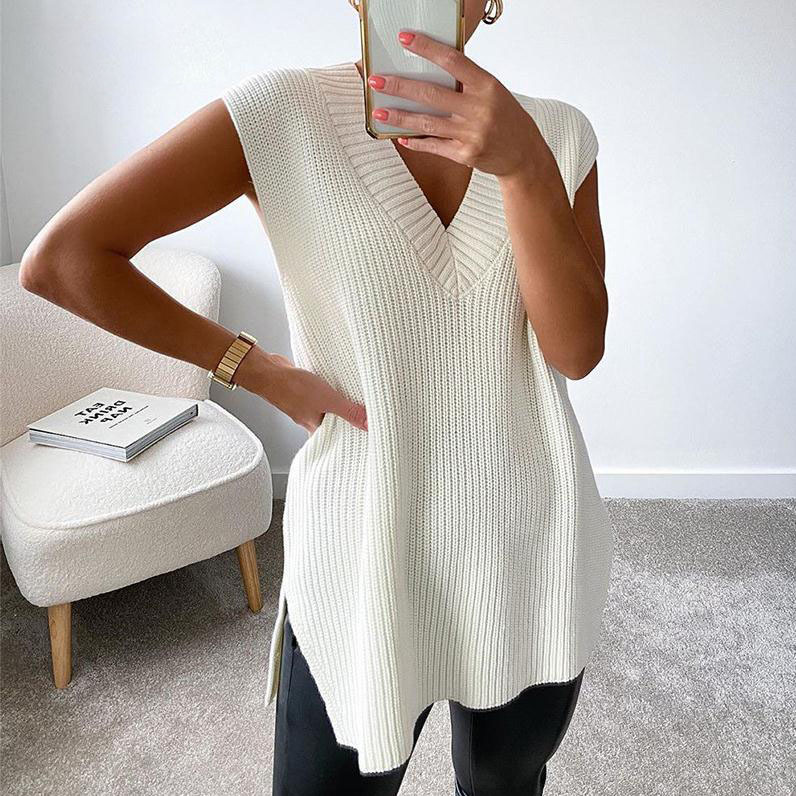 Title 6, New Autumn And Winter Sweater Tops Solid Color ...