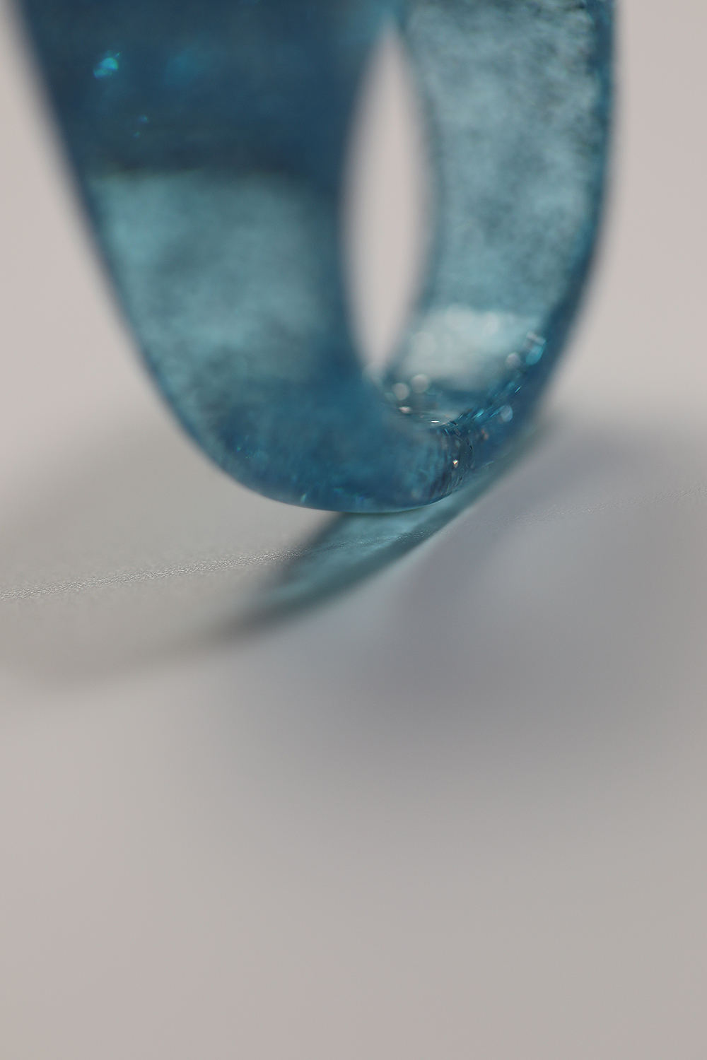 Fashion Resin Cute Swimming Boy Ring