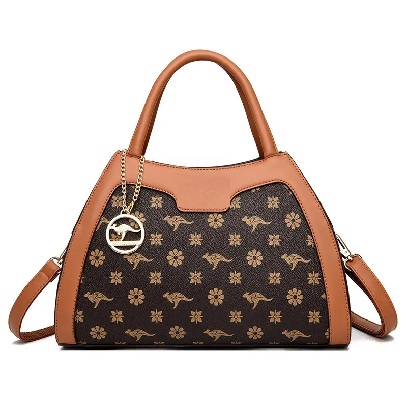 Women's Crossbody Shoulder Fashion Elegant Handbag - Brown