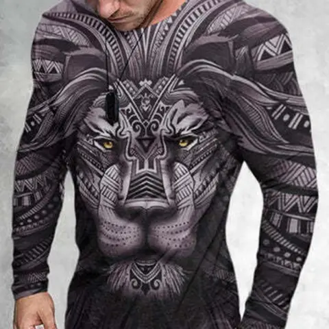 Men's T-Shirt 3D Print Graphic Crew Neck