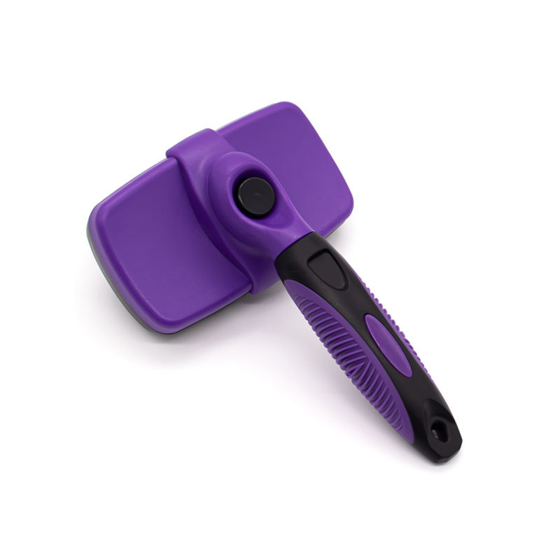 Cepillo autolimpiable tipo slicker para perros