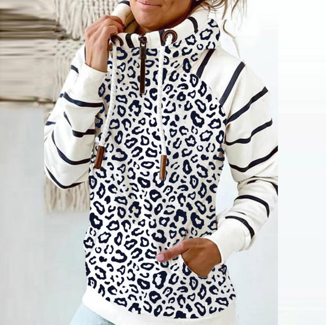 Leopard white B