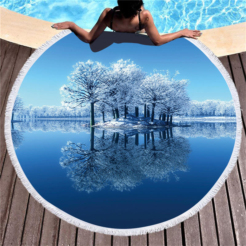 Title 1, Round printed beach towel