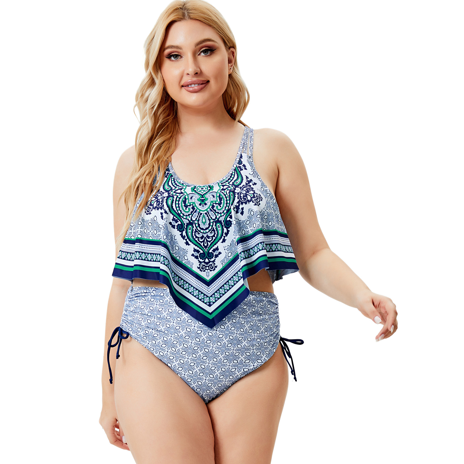 Women's Printed Ethnic Bikini Swimsuit - Image 3
