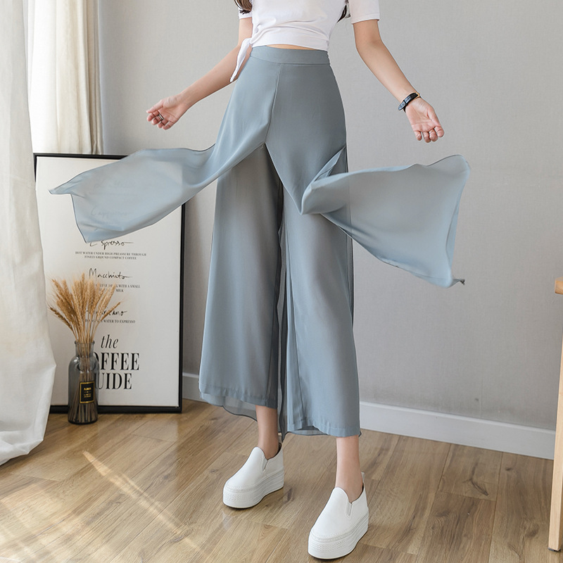 Title 4, High Waist Slim Fashionable Ice Chiffon Broad L...