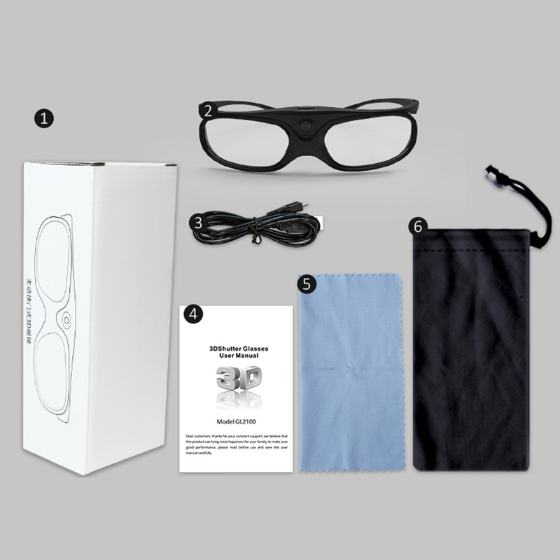 Title 2, LCD Lens Bluetooth XGIMI 3D Glasses