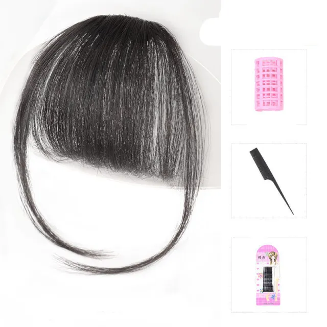 French 3d Air Bangs Wig Female Character Natural And Realistic Invisible Real Hair Piece 14 Style - Shop at LoveMi